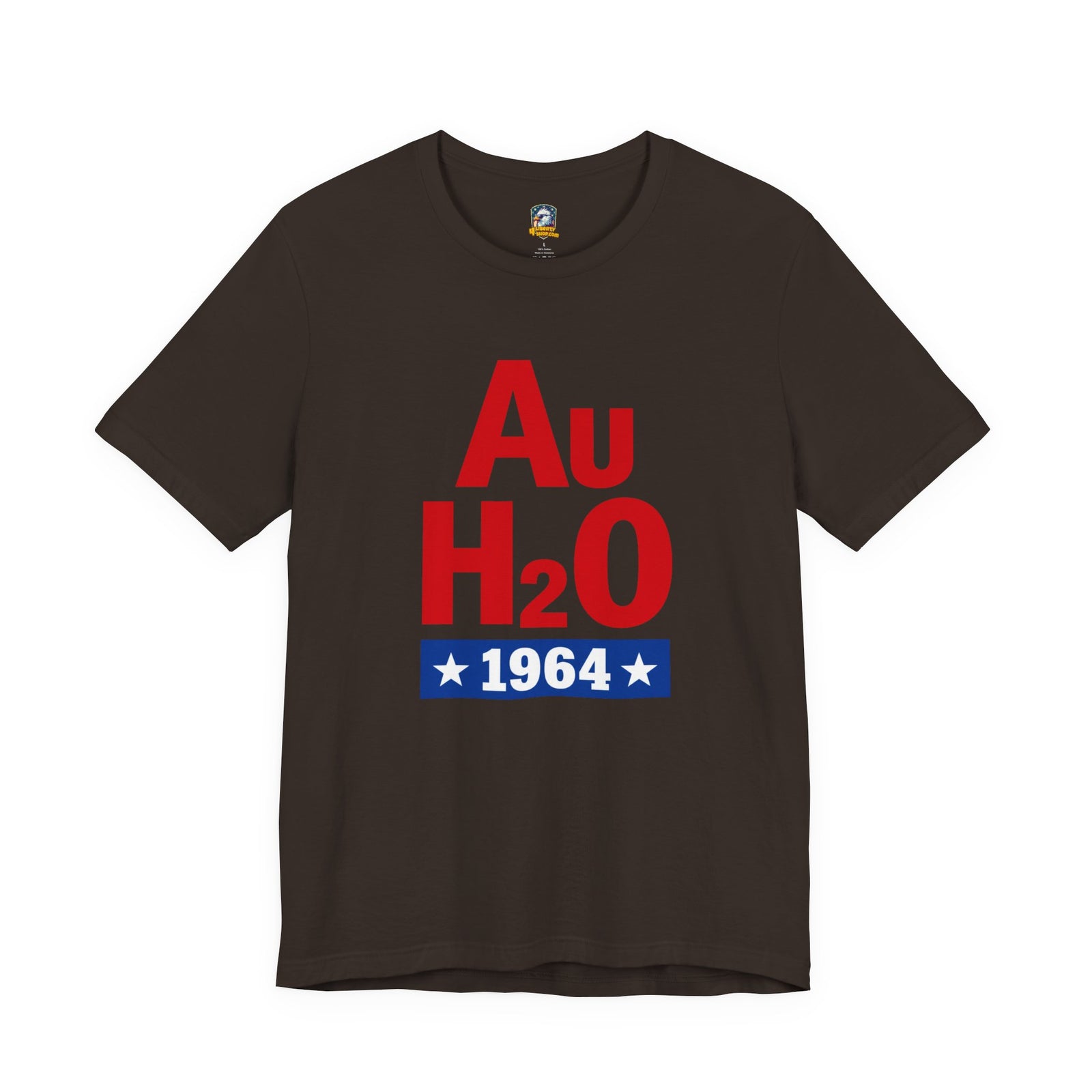 Au H2O 1964 Tee — Barry Goldwater Retro Chemistry Graphic T‑Shirt - 4LibertyShop.com