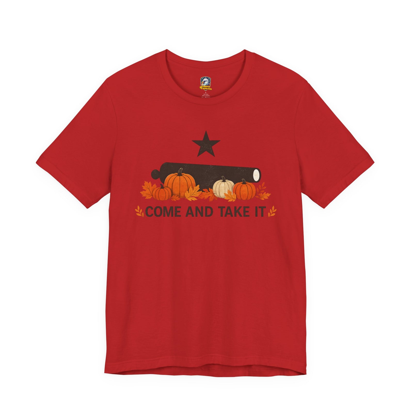 Come And Take It Pumpkin Cannon Tee — Fall Halloween Shirt - 4LibertyShop.com