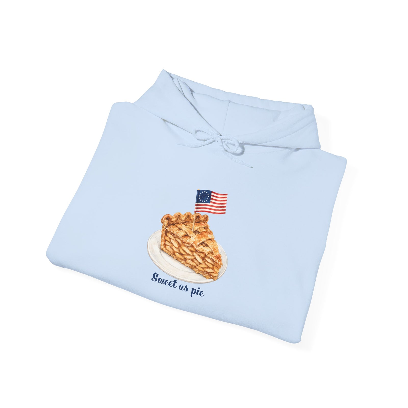 American Pie Hoodie — 'Sweet as Pie' Betsy Ross Flag Slice Graphic Sweatshirt
