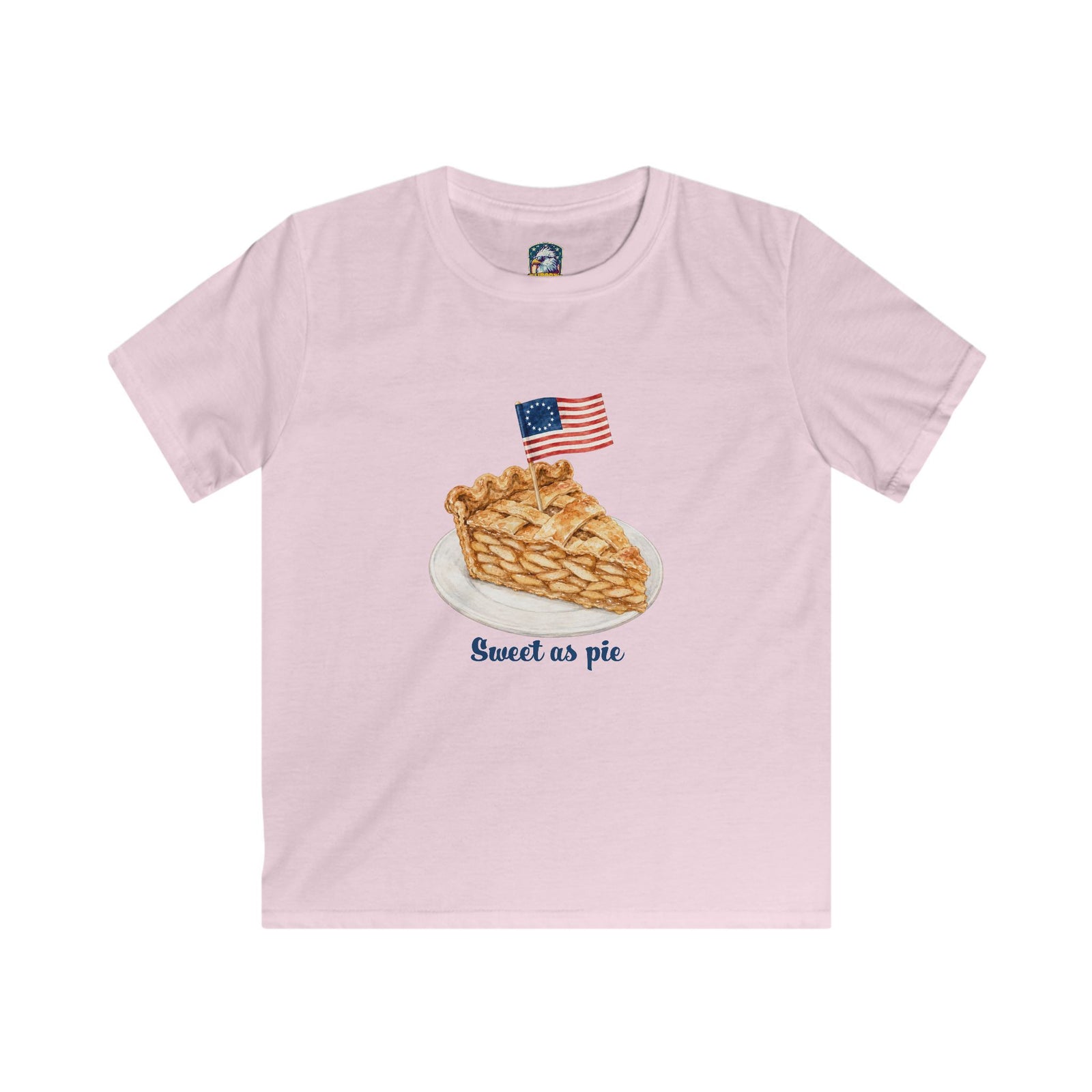 Kids Tee — 'Sweet as Pie' American Flag Pie Graphic