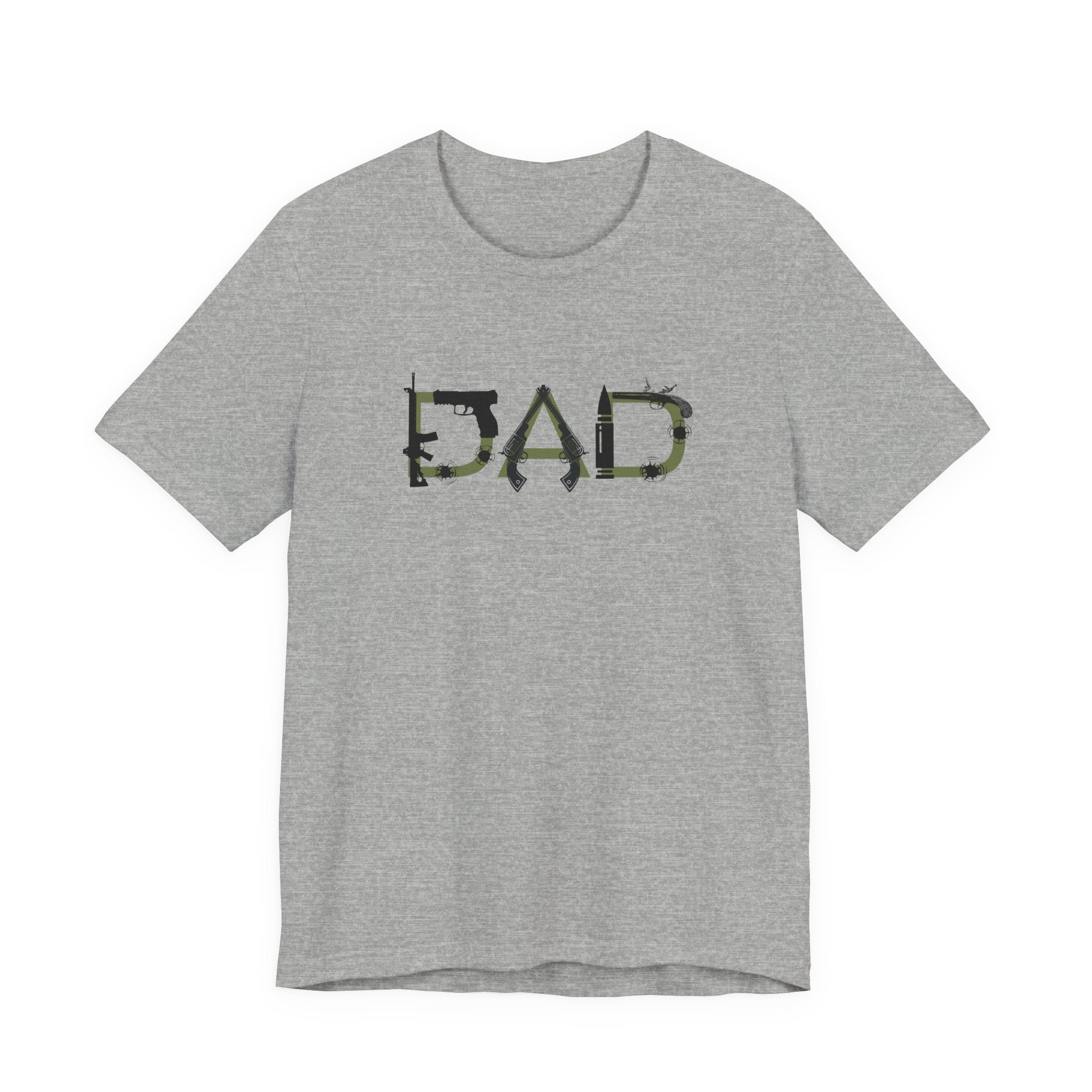 DAD Bullet Holes Tee — Ammo & Guns Graphic Dad Shirt