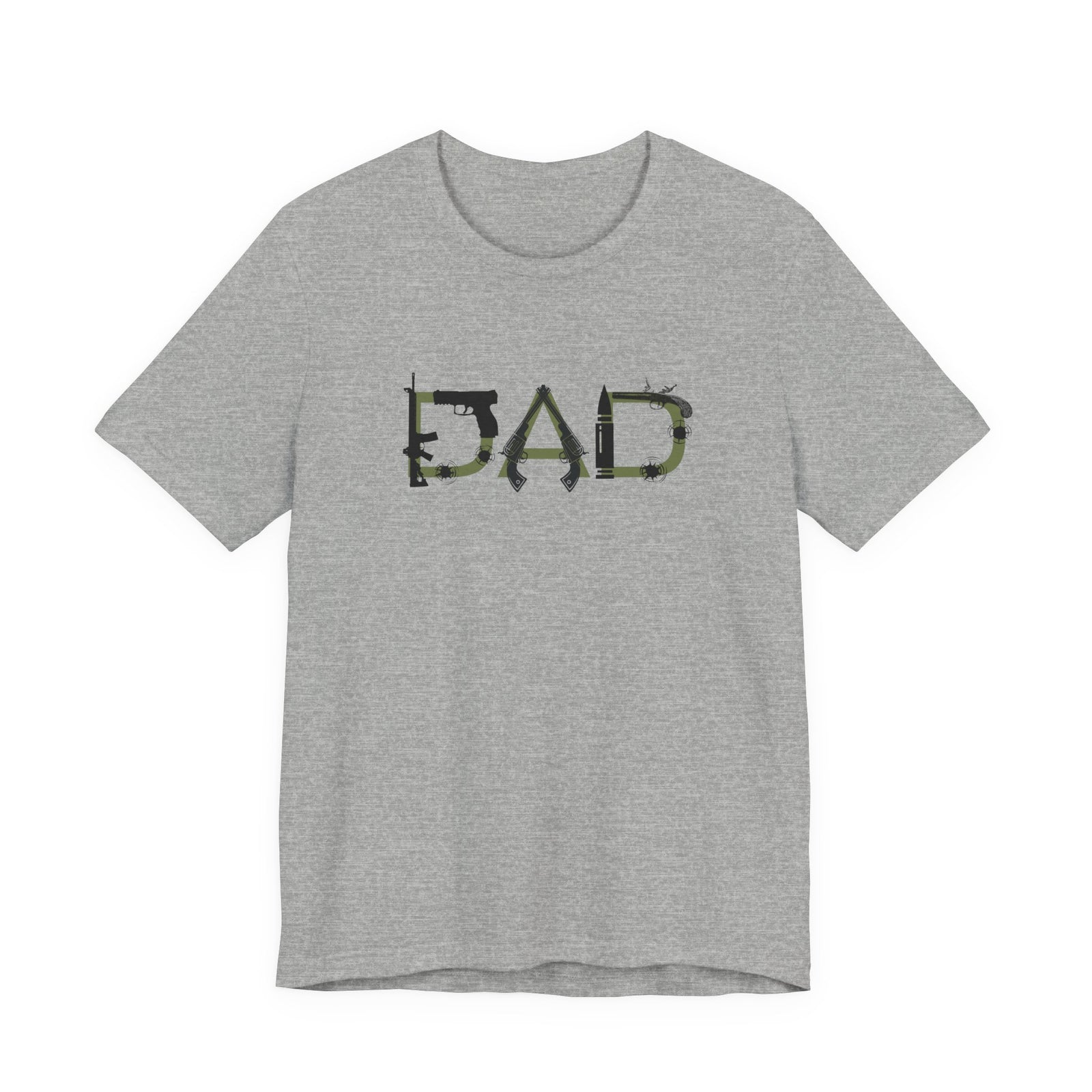 DAD Bullet Holes Tee — Ammo & Guns Graphic Dad Shirt