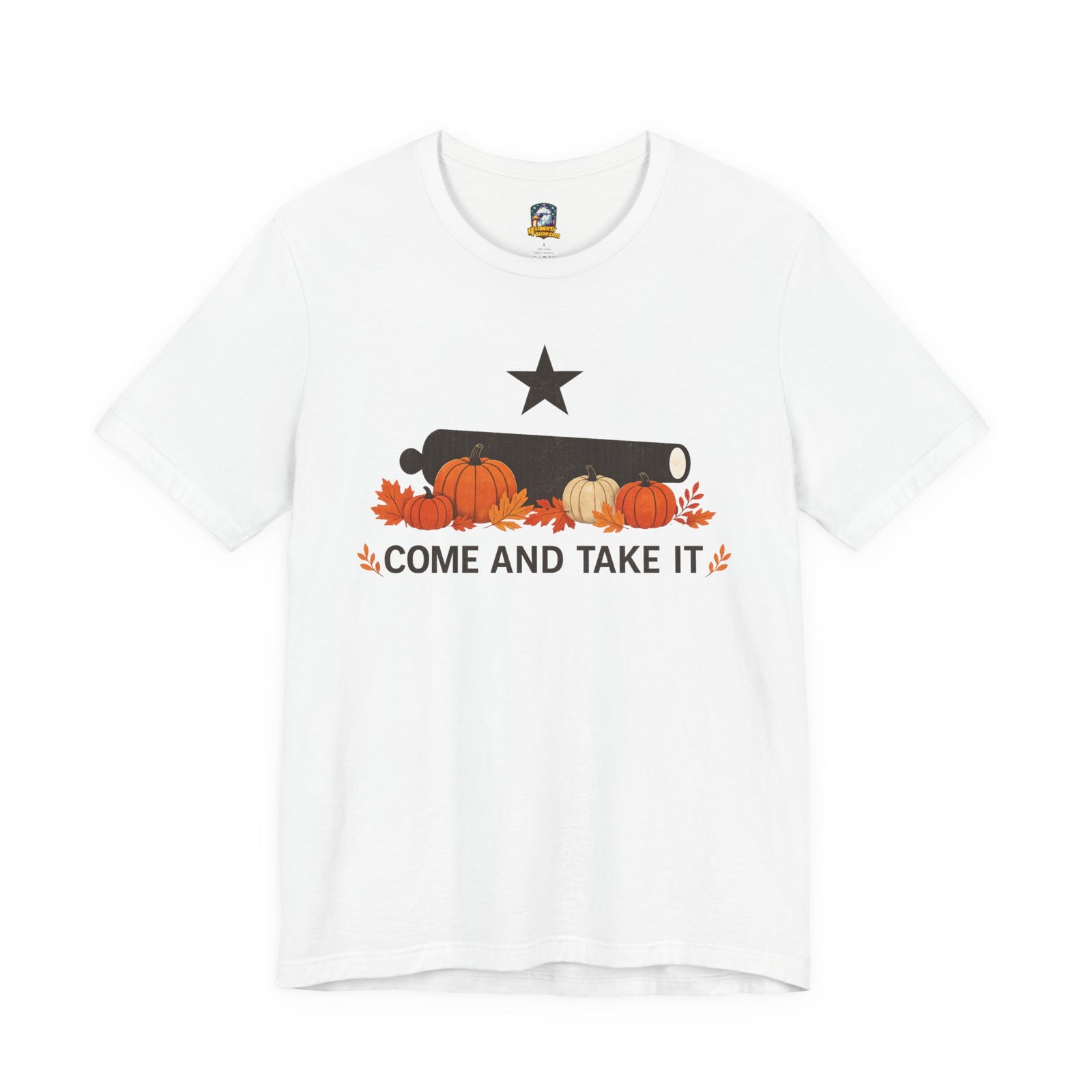 Come And Take It Pumpkin Cannon Tee — Fall Halloween Shirt - 4LibertyShop.com