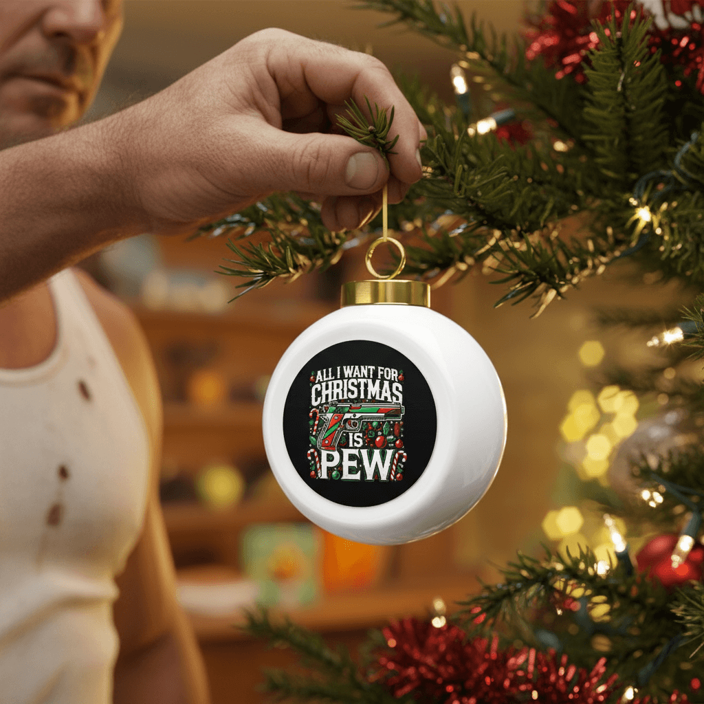 All I Want For Christmas is Pew Ornament