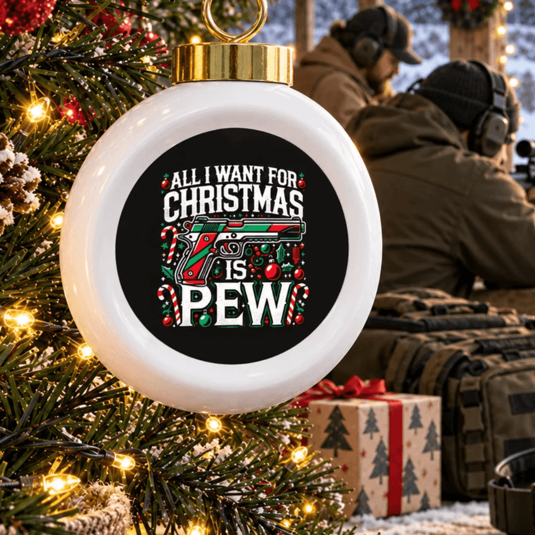 All I Want for Christmas Is Pew Ornament - 4LibertyShop.com