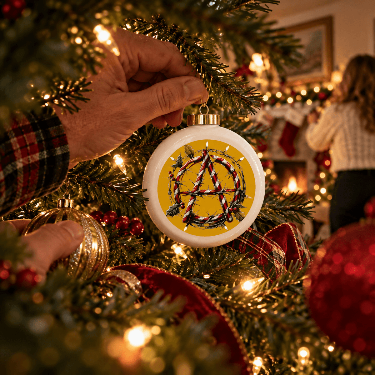 Anarchy Christmas Ornament - 4LibertyShop.com