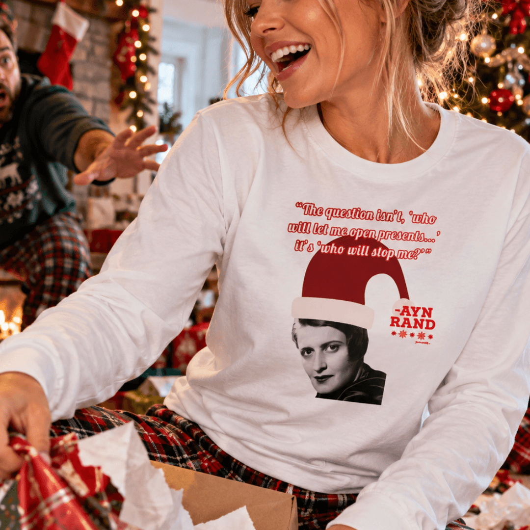 Ayn Rand Christmas Presents Shirt - 4LibertyShop.com