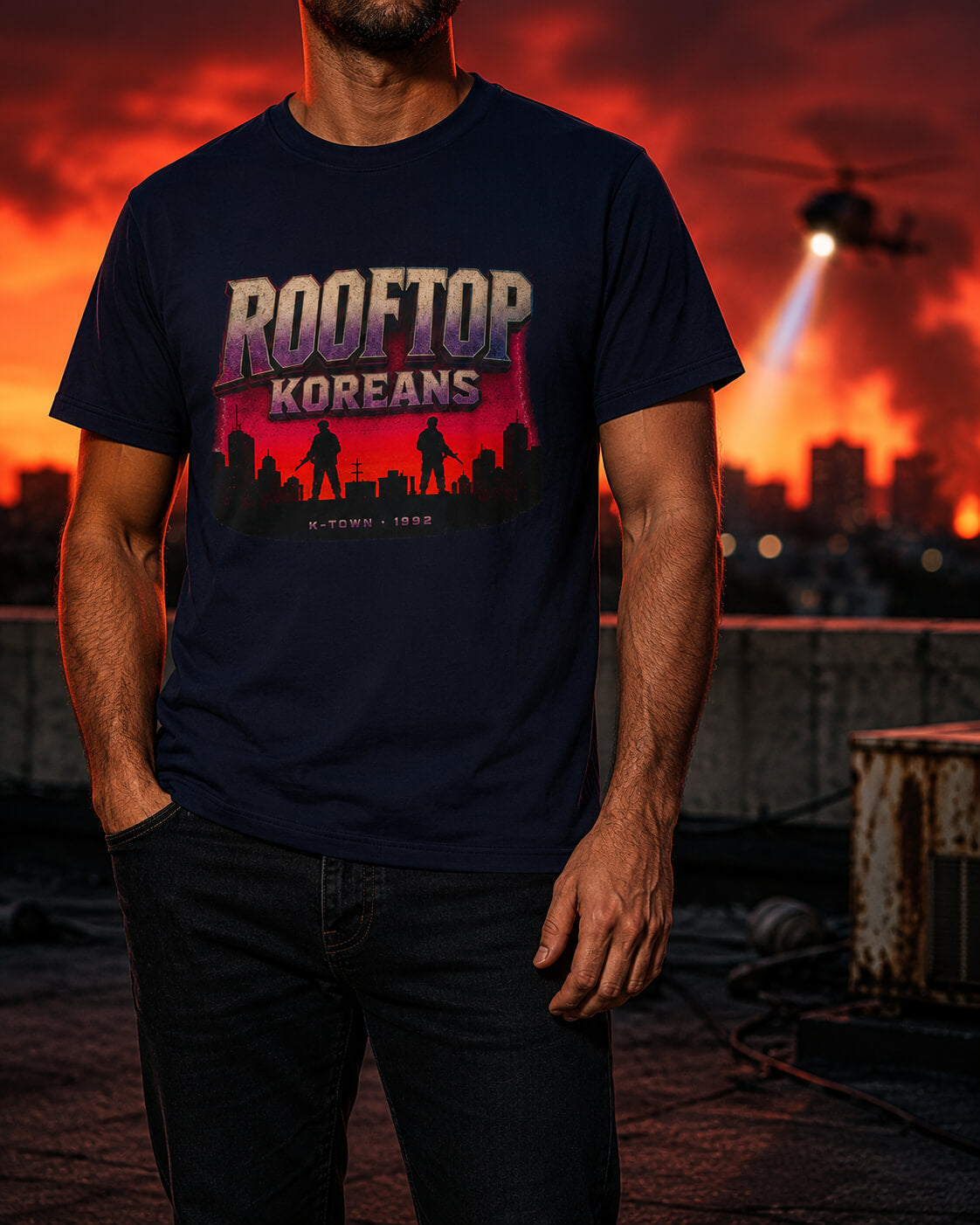 Rooftop Koreans Graphic Tee – 4LibertyShop.com