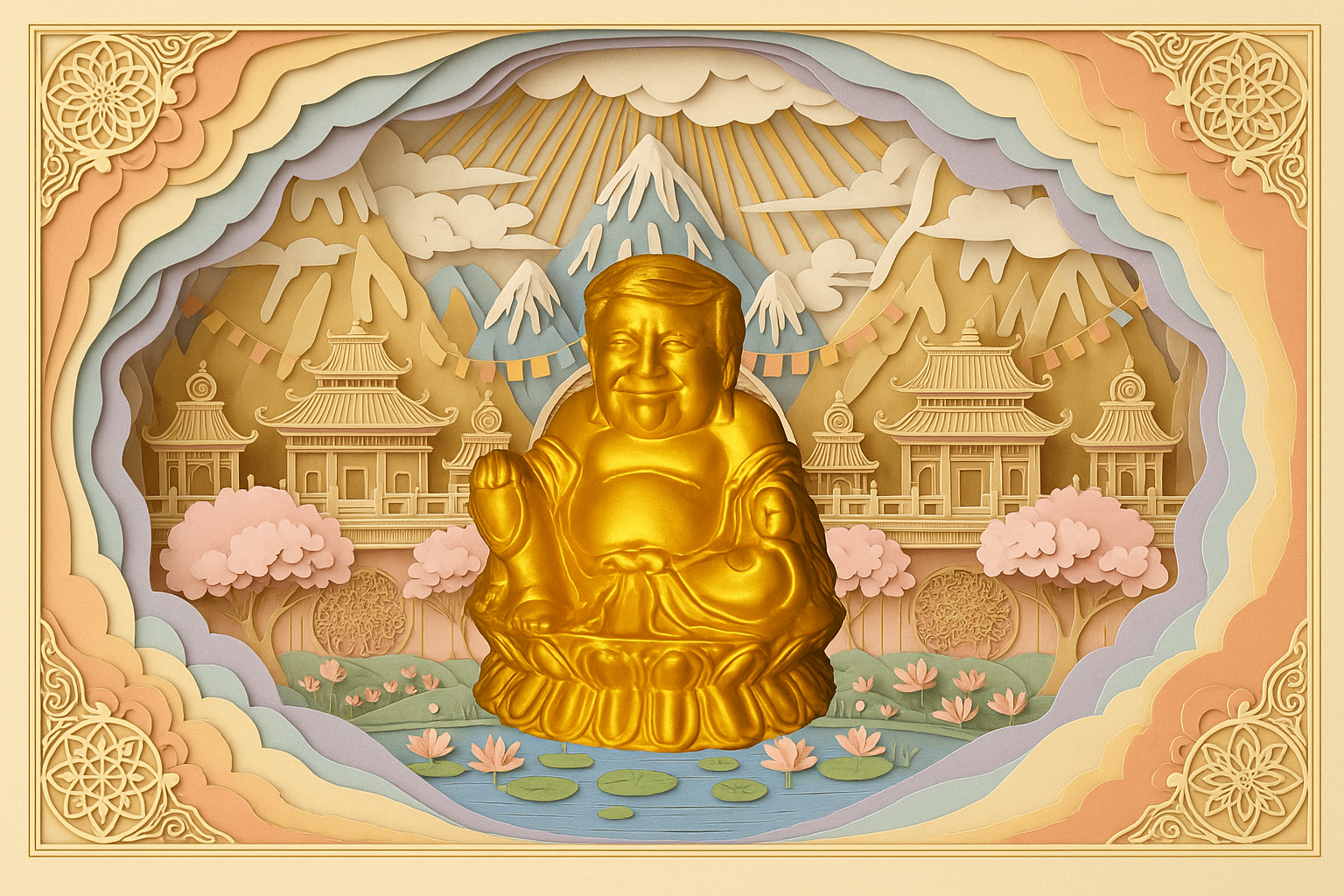 Ultra MAGA Trump Buddha
