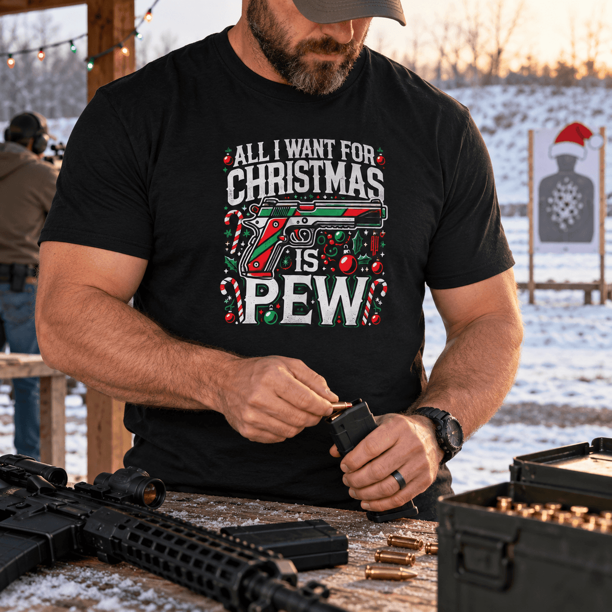 All I Want for Christmas Is Pew T-Shirt - 4LibertyShop.com