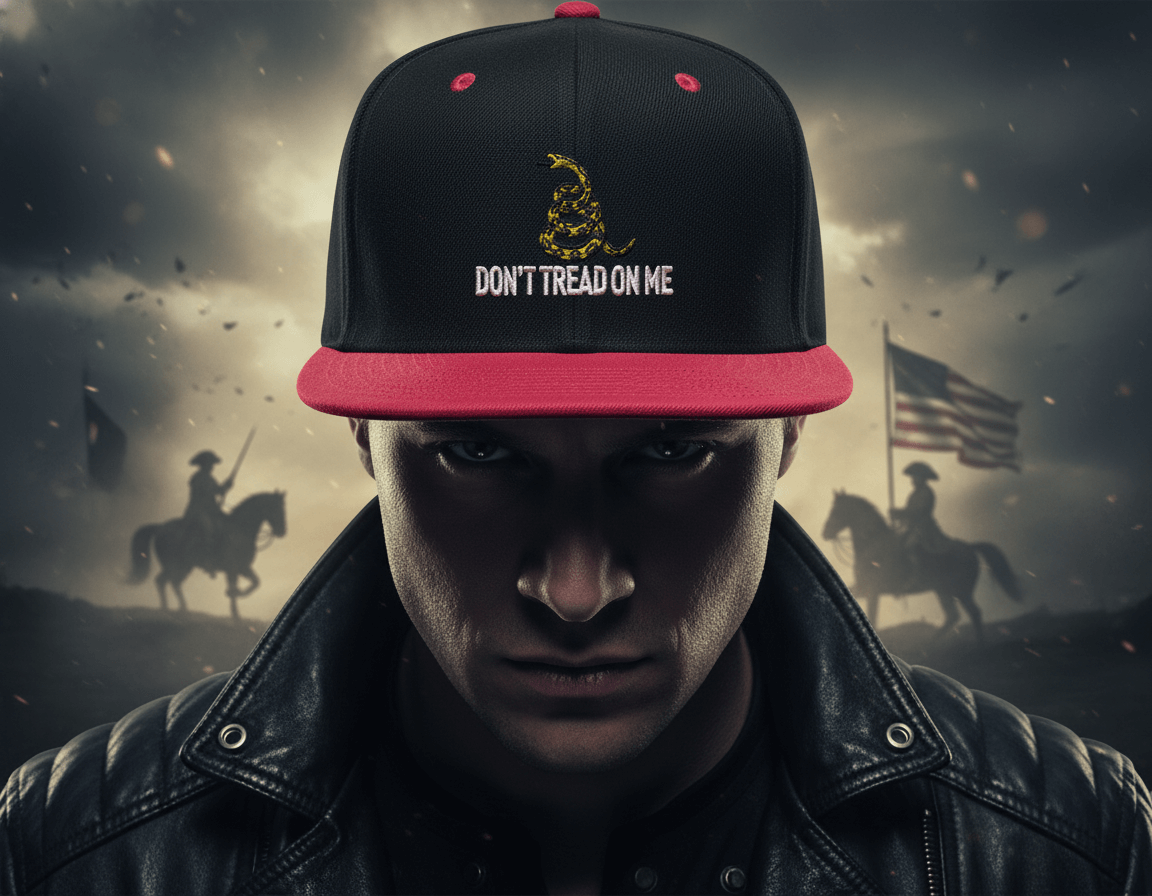 Don't Tread on Me Embroidered Snapback Hat
