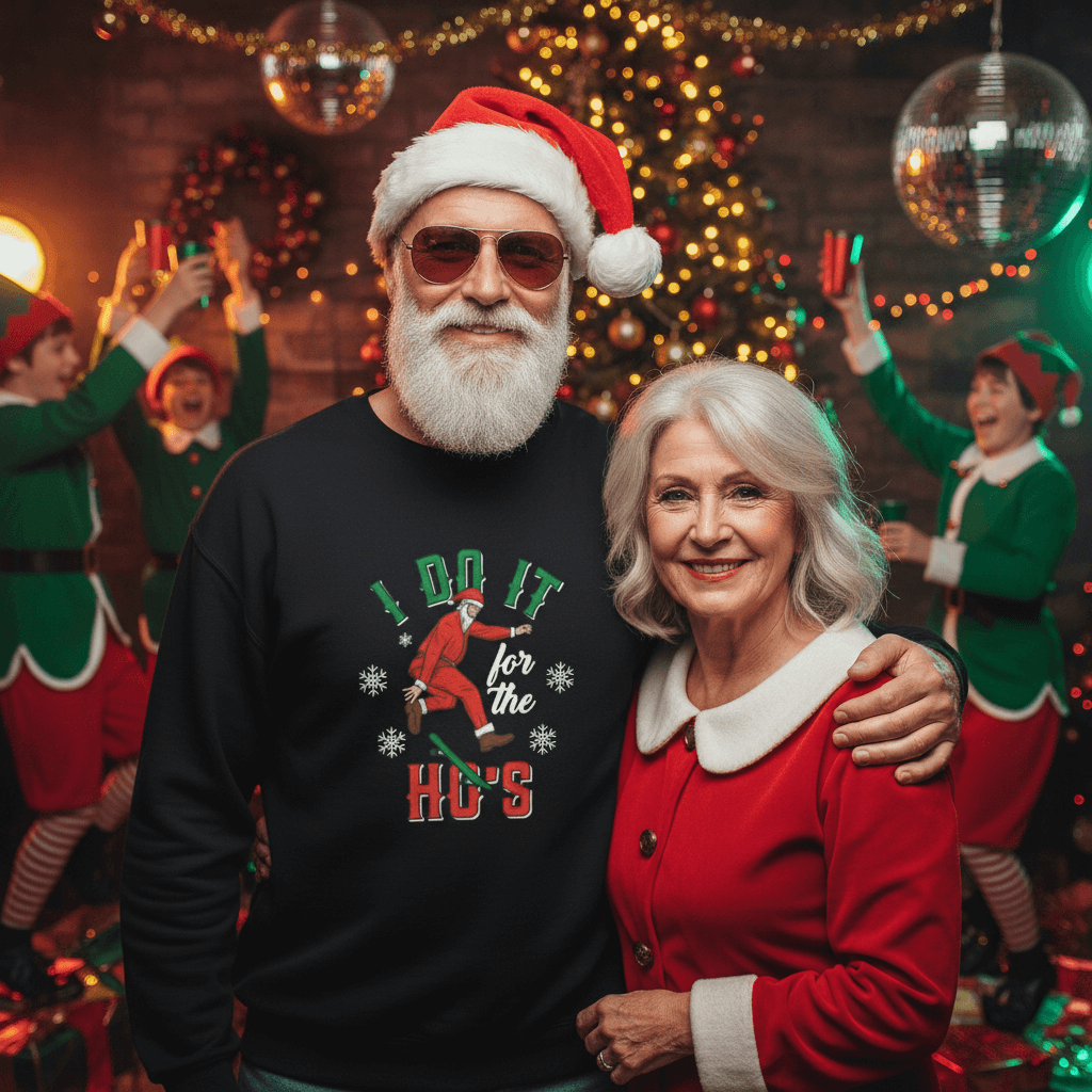 "Do it for the Ho's" Santa Sweatshirt