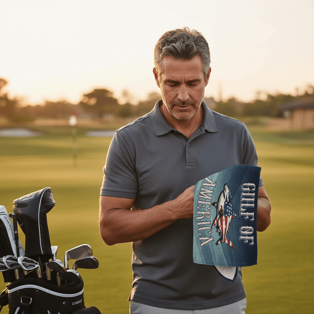 Walton & Johnson: Gulf of America Hammerhead Shark Golf Towel