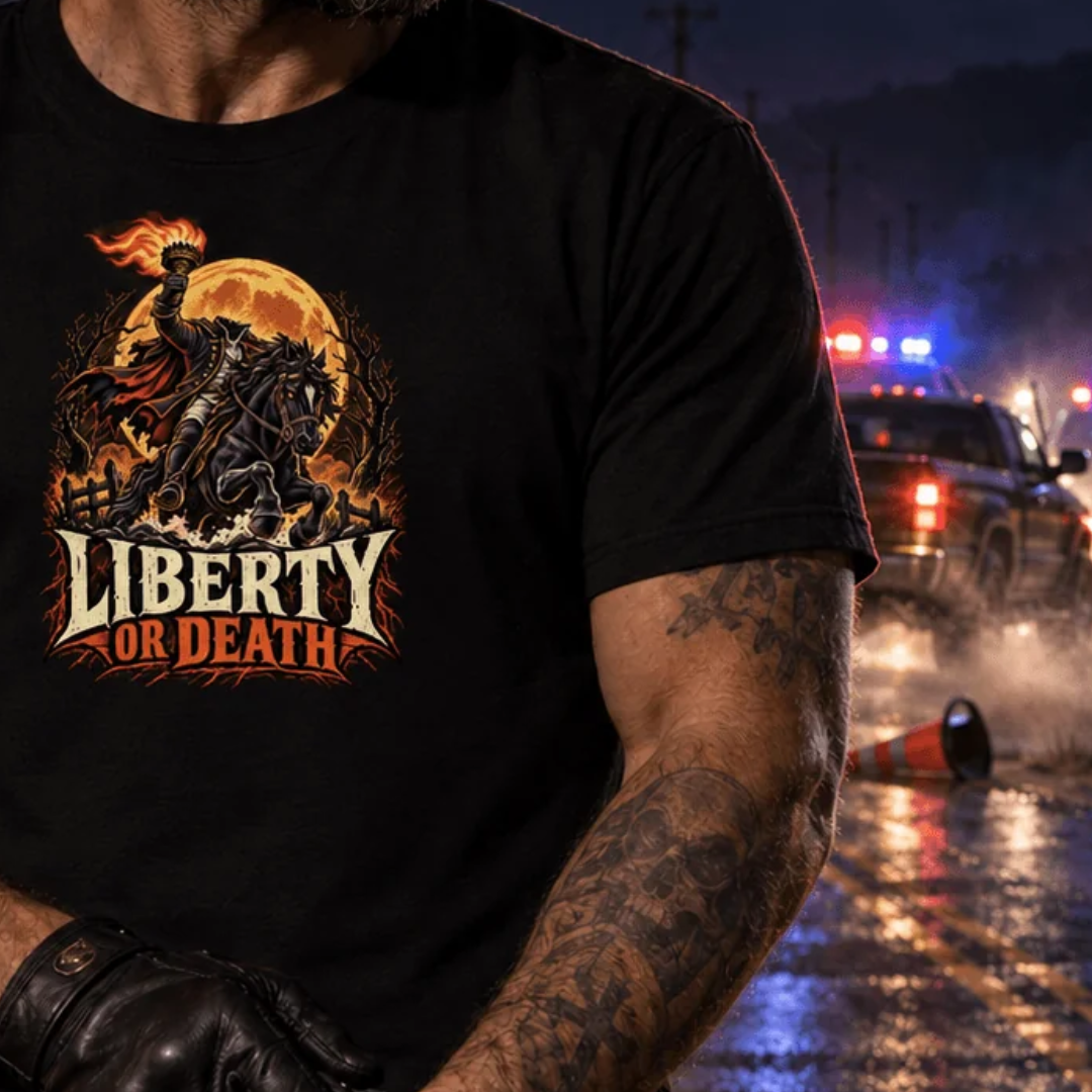 Headless Horseman "Liberty or Death" T-Shirt - 4LibertyShop.com