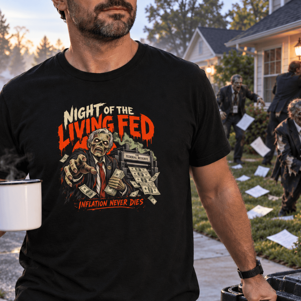 Night of the Living Fed Halloween T-Shirt - 4LibertyShop.com