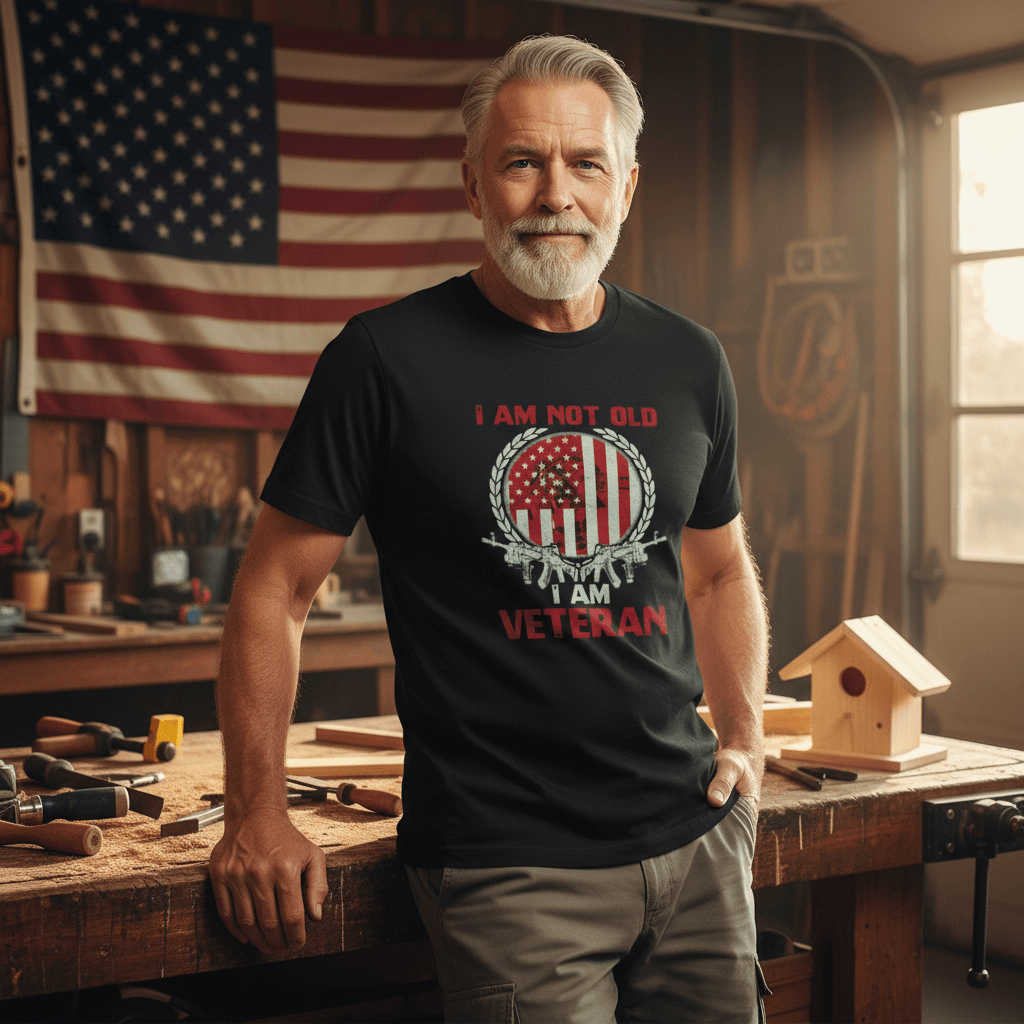 Walton & Johnson: I Am Not Old, I Am Veteran T-Shirt