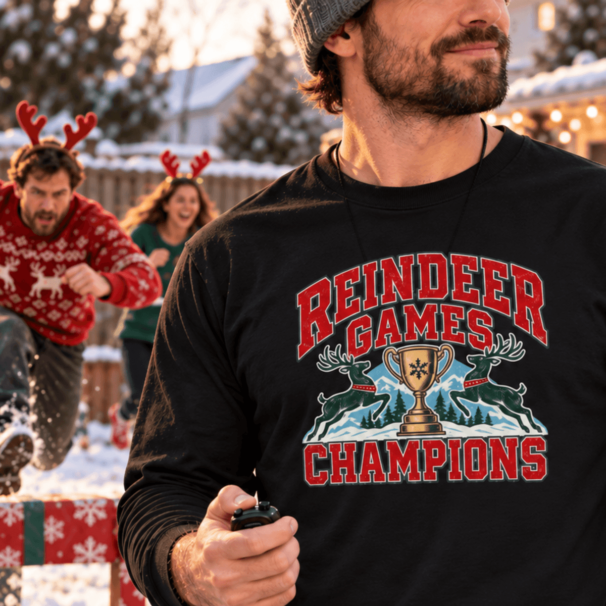 Reindeer Games Champions Long Sleeve Tee - 4LibertyShop.com