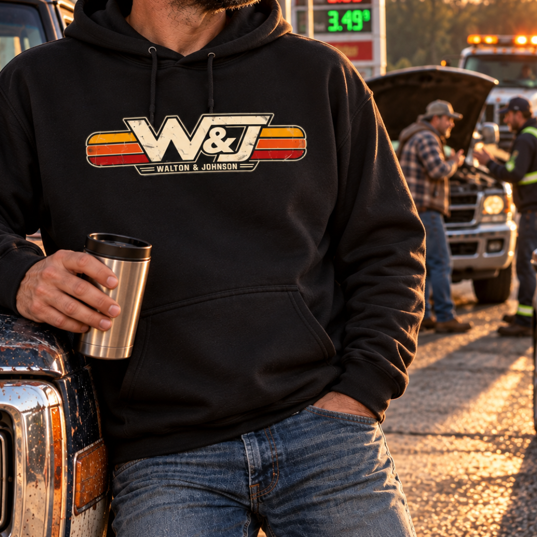 Walton & Johnson Retro Stripe Hoodie - 4LibertyShop.com