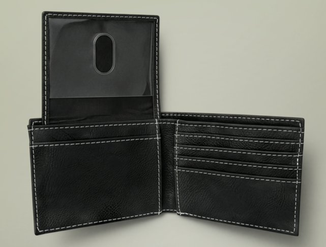 1776 Betsy Ross Stars Leather Wallet
