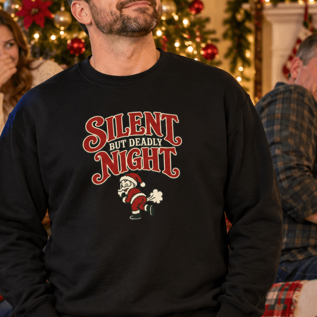 Silent But Deadly Night Sweatshirt - 4LibertyShop.com