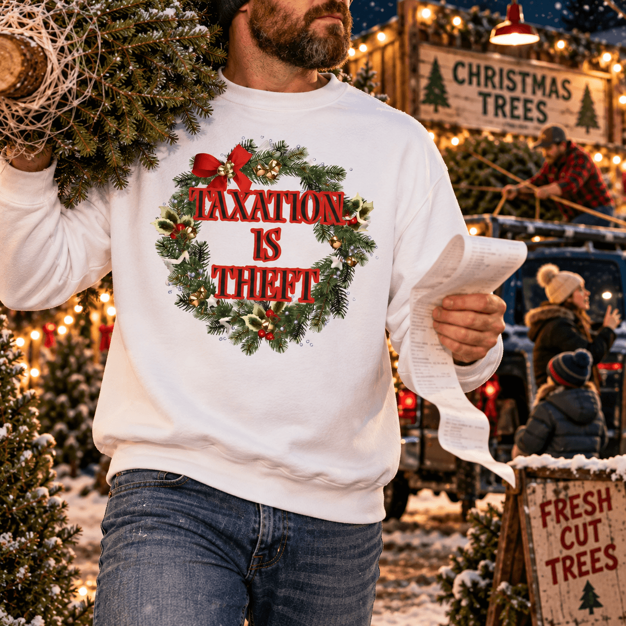 Taxation is Theft Sweatshirt - 4LibertyShop.com