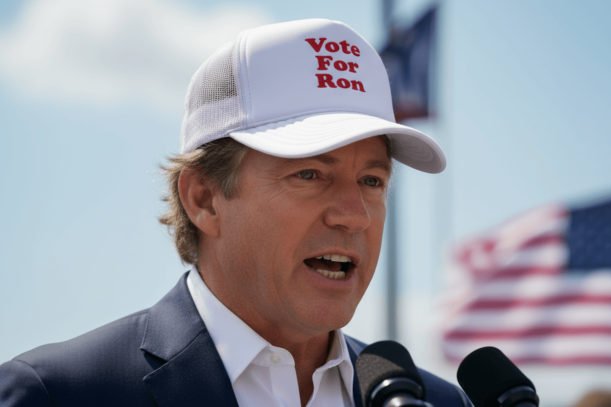 Vote For Ron Trucker Hat