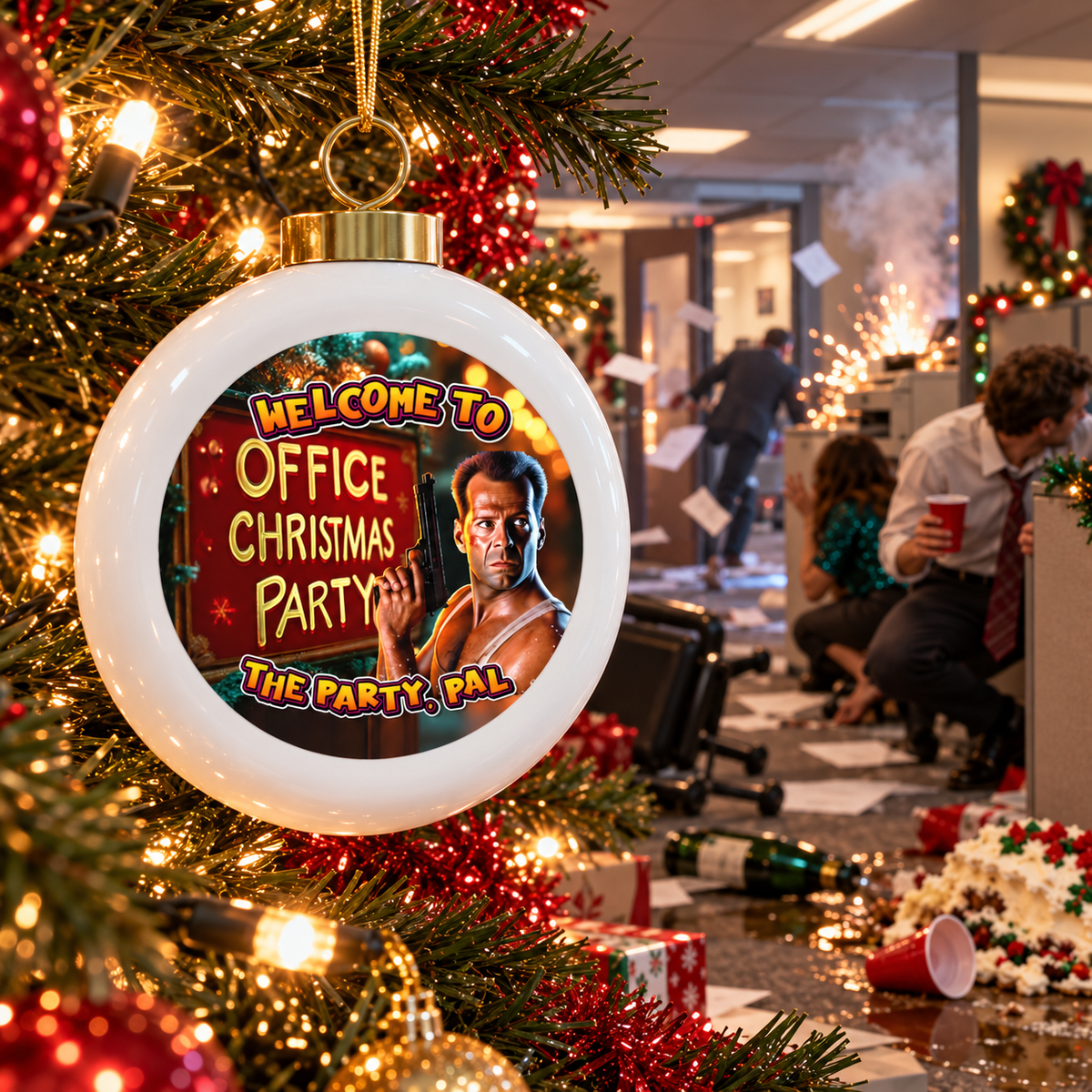 Welcome to the Party Pal Die Hard Christmas Ornament - 4LibertyShop.com