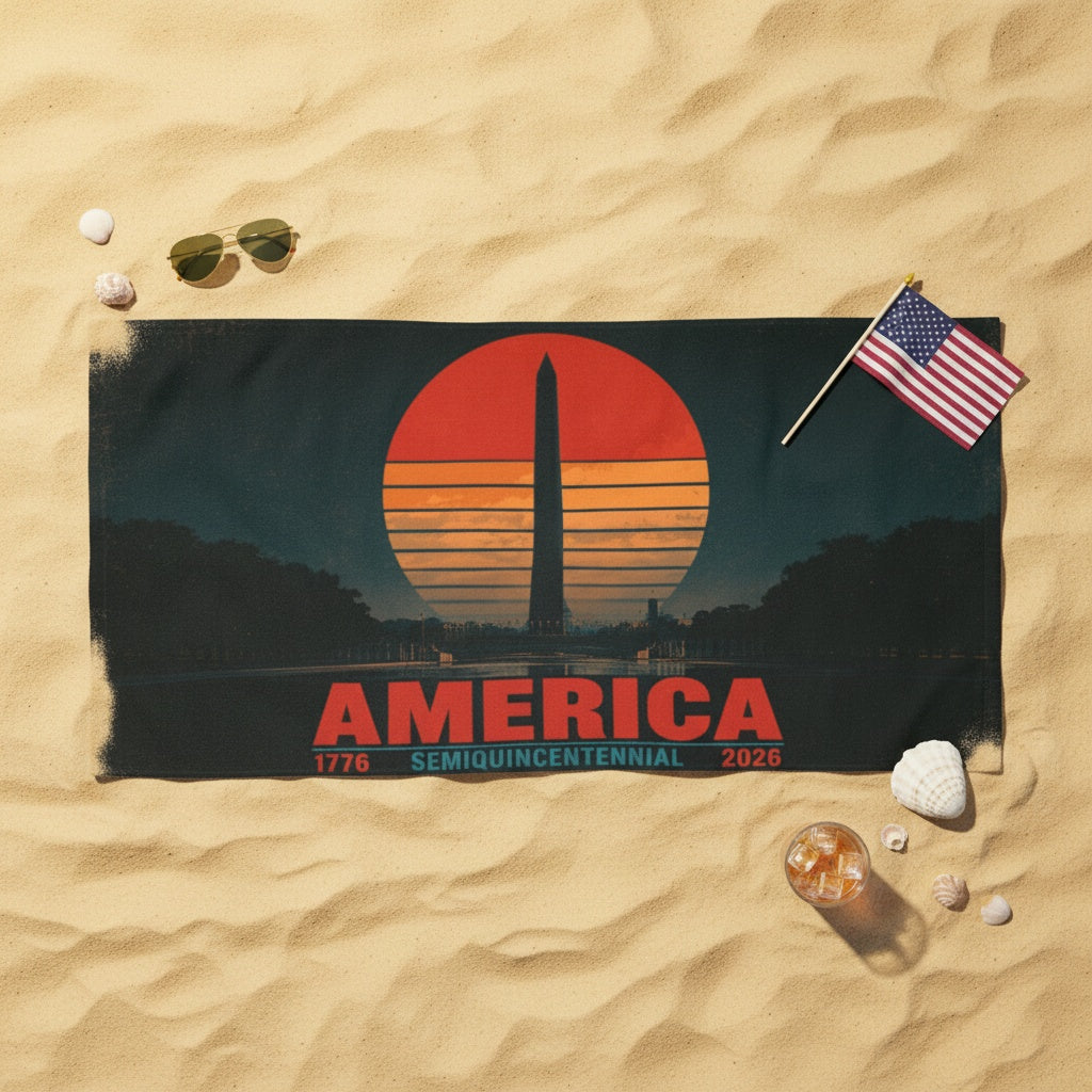 America 1776–2026 Semiquincentennial Beach Towel