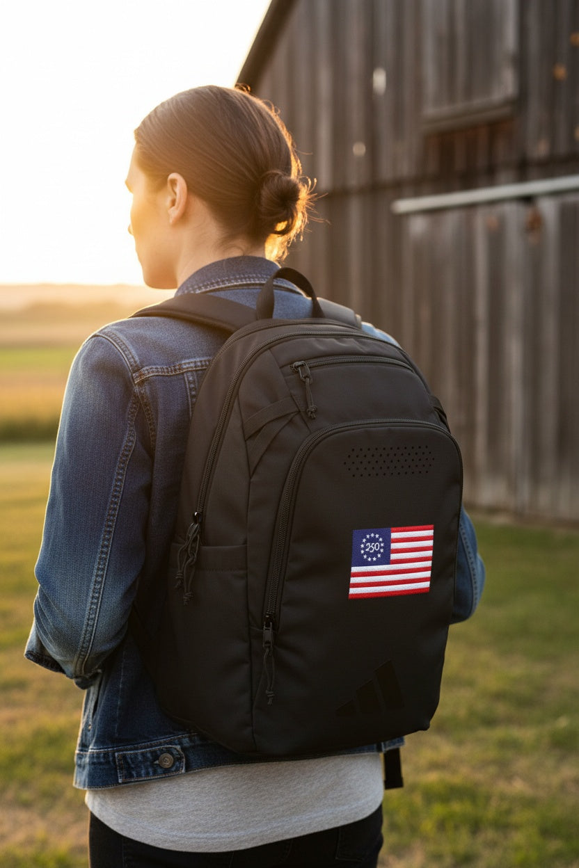 Backpack — Embroidered 250th Anniversary Betsy Ross American Flag adidas Defender 5