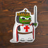 Crusader Pepe Dreams of Glory Custom Shaped Pillow - Deus Vult