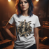Emo Girl Rock Band Tee Mockup