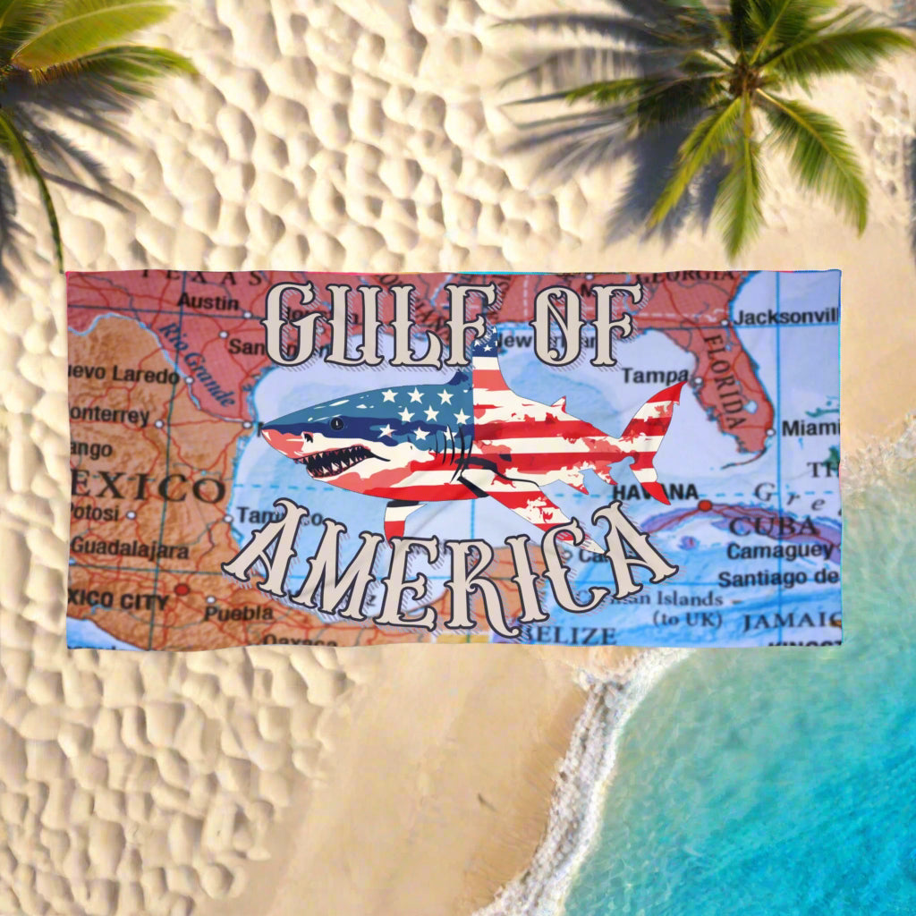 Gulf of America Shark Beach Towel