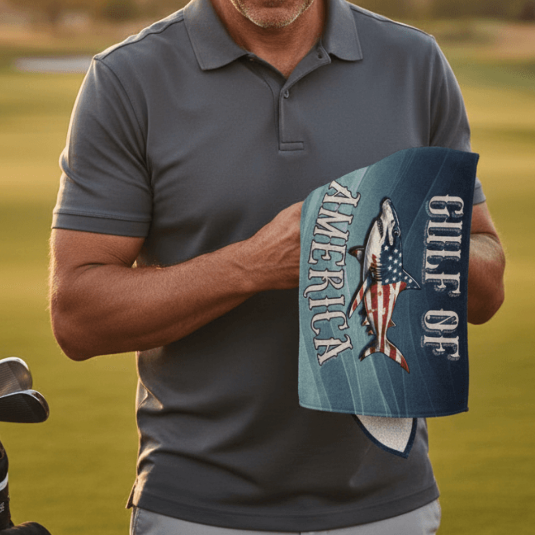 Gulf of America Hammerhead Shark Golf Towel