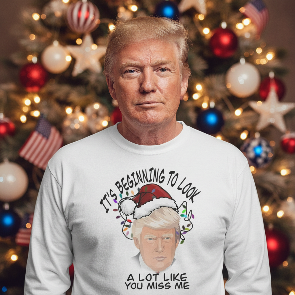 It's Beginning To Look (Trump) Long Sleeve - Trump Wearing It