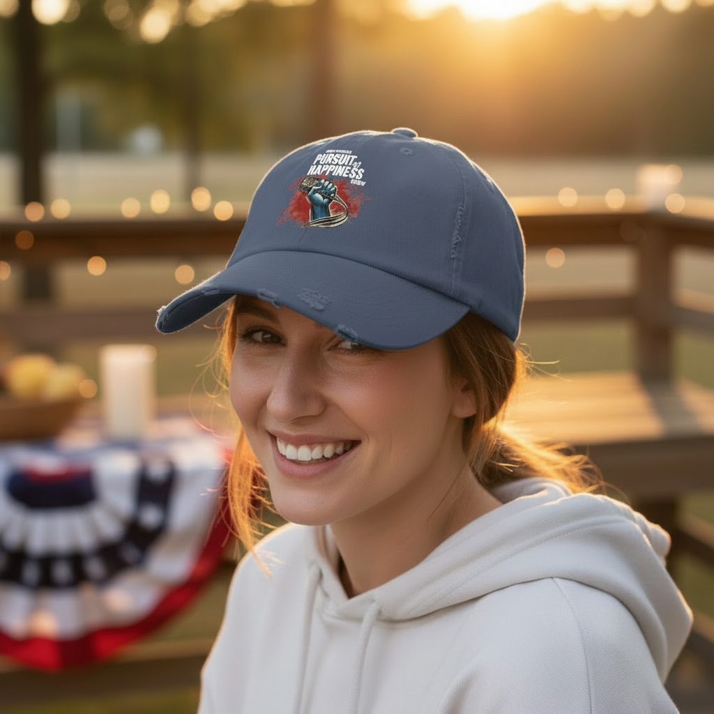 Kenny Webster's Pursuit of Happiness Hat Large Lifestyle Mockup