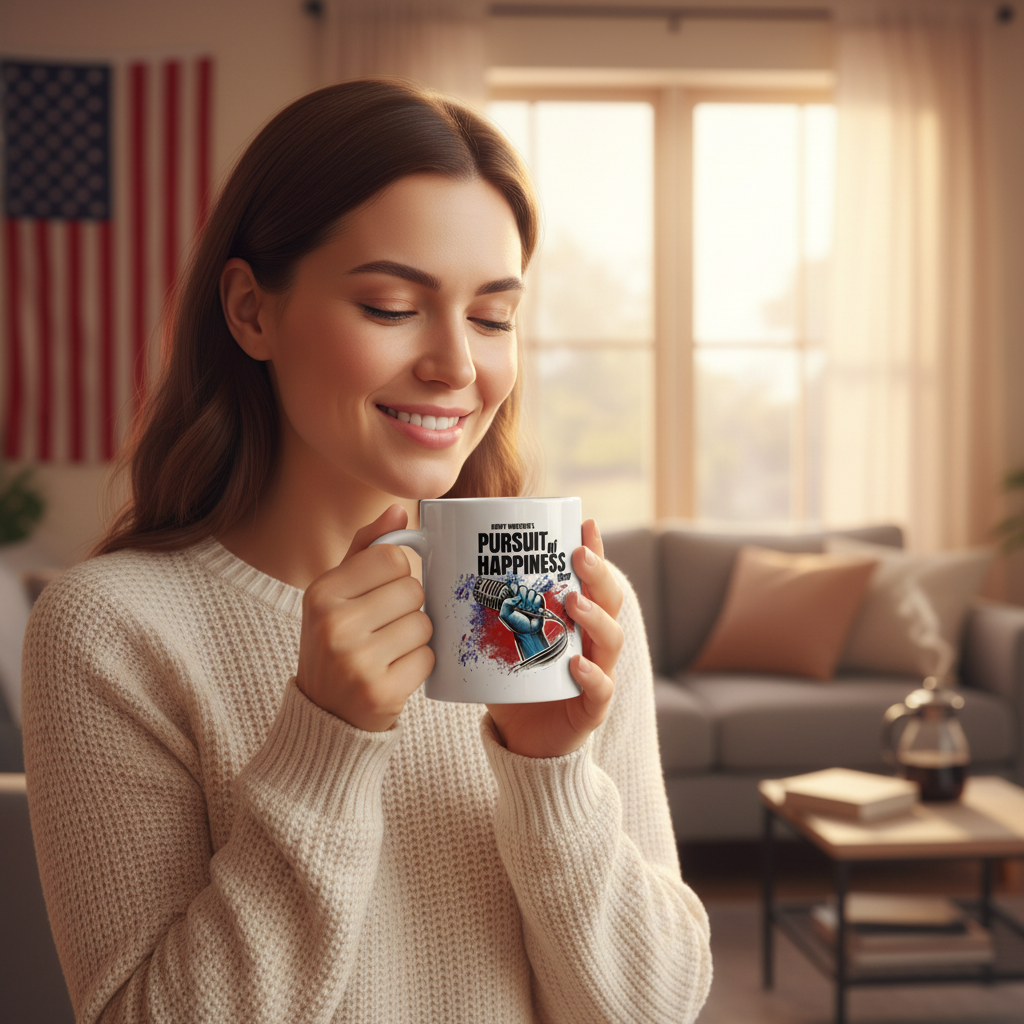 Kenny Webster's Pursuit of Happiness Mug Lifestyle Mockup