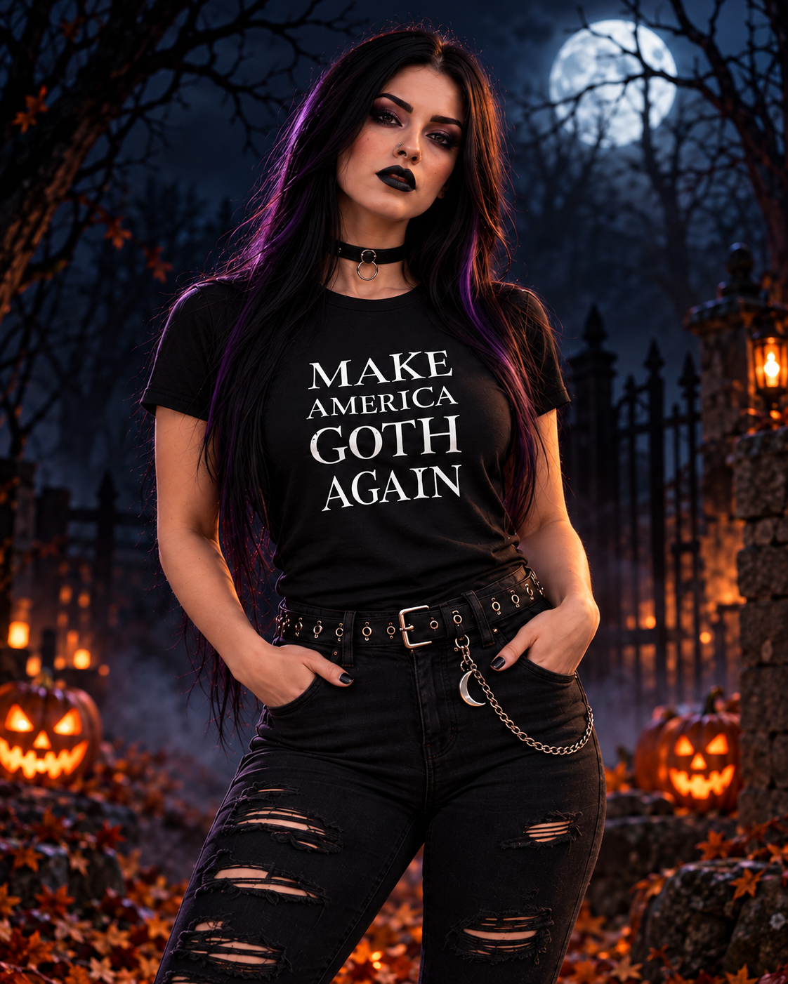 Make America Goth Again Halloween Tee