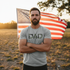Manly Man Wearing DAD Bullet Holes Tee