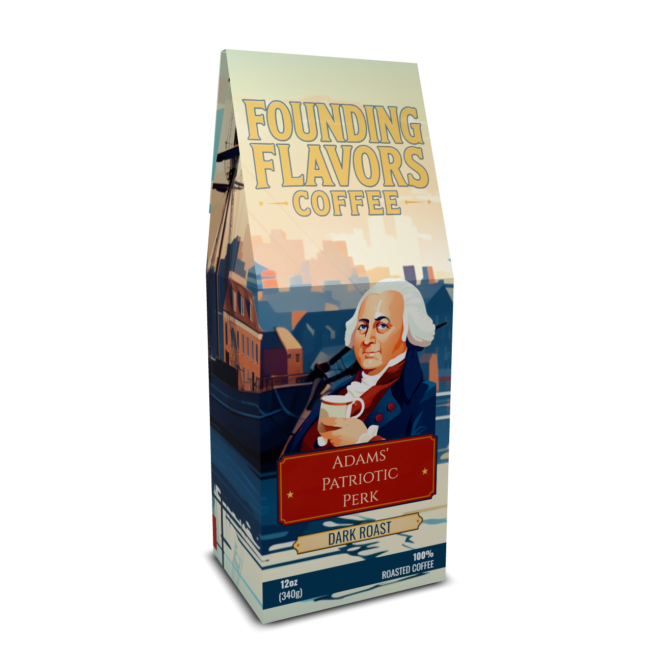 Adams' Patriotic Perk - Dark Roast - Founding Flavors Coffee