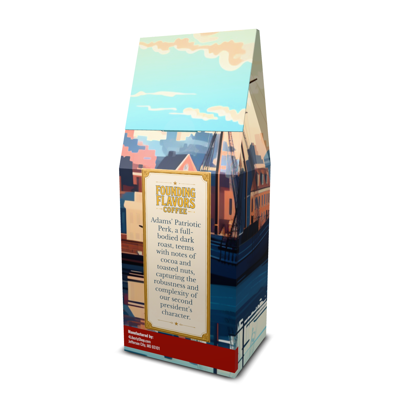 Adams' Patriotic Perk - Dark Roast - Founding Flavors Coffee