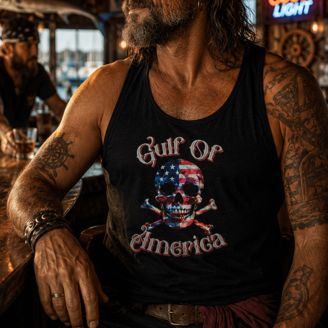 Gulf of America Skull Tank Top