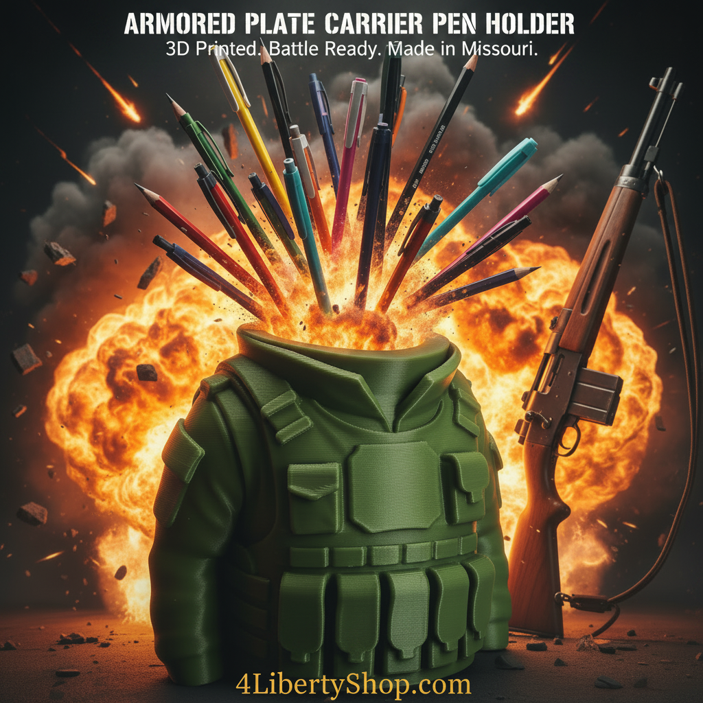 Plate Carrier Pen Holder — Square Ad