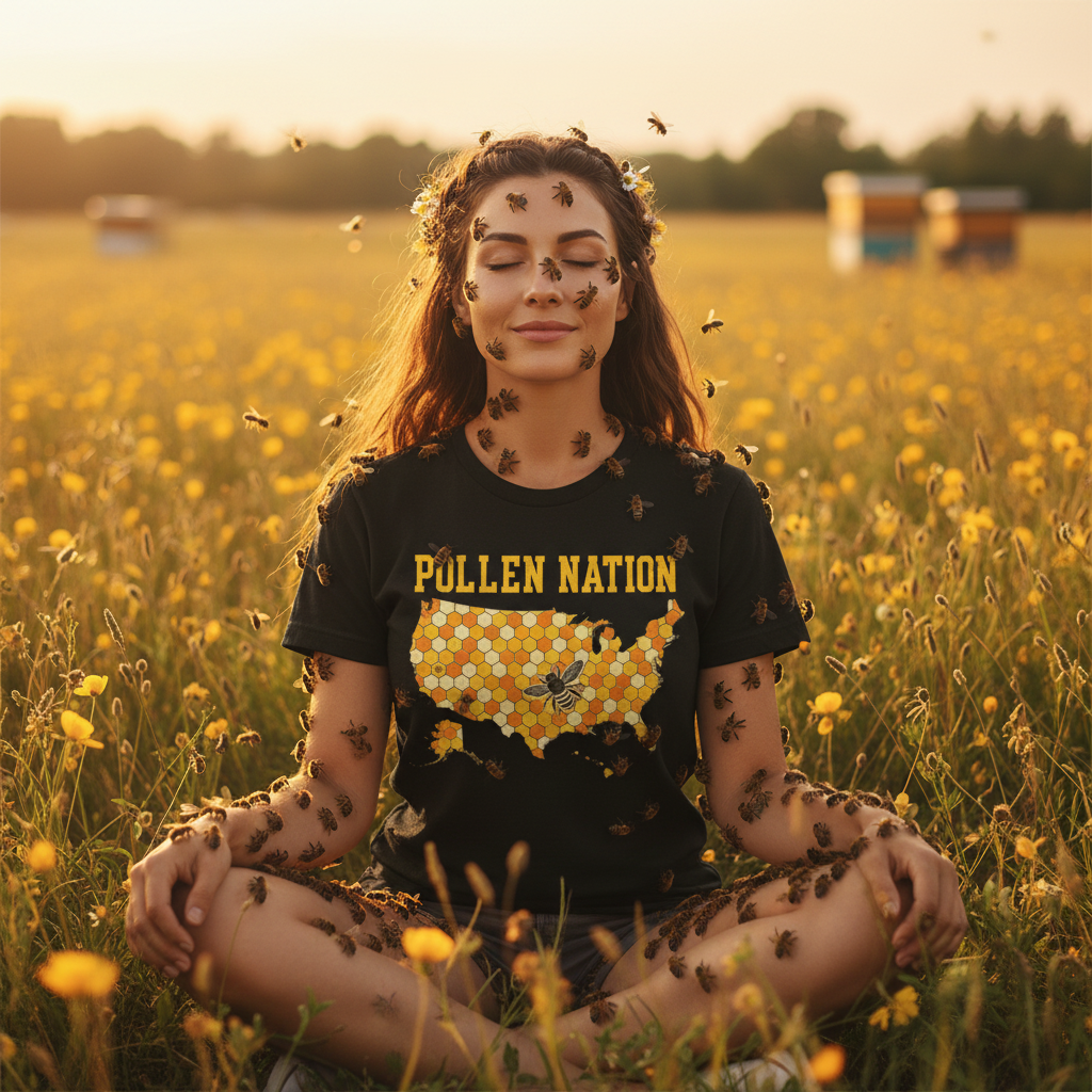 Pollen Nation Bee Meditation Mockup