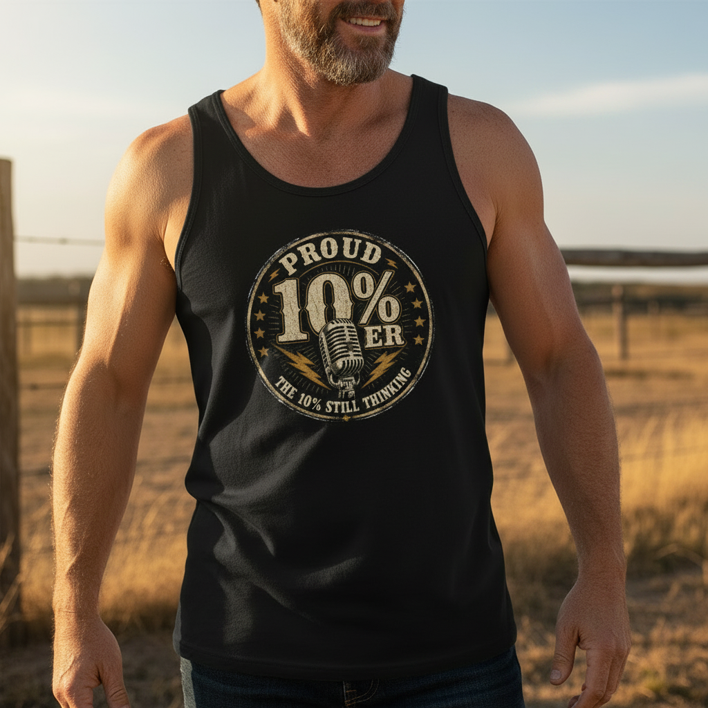 Proud 10%er Tank Top – Lifestyle Mockup