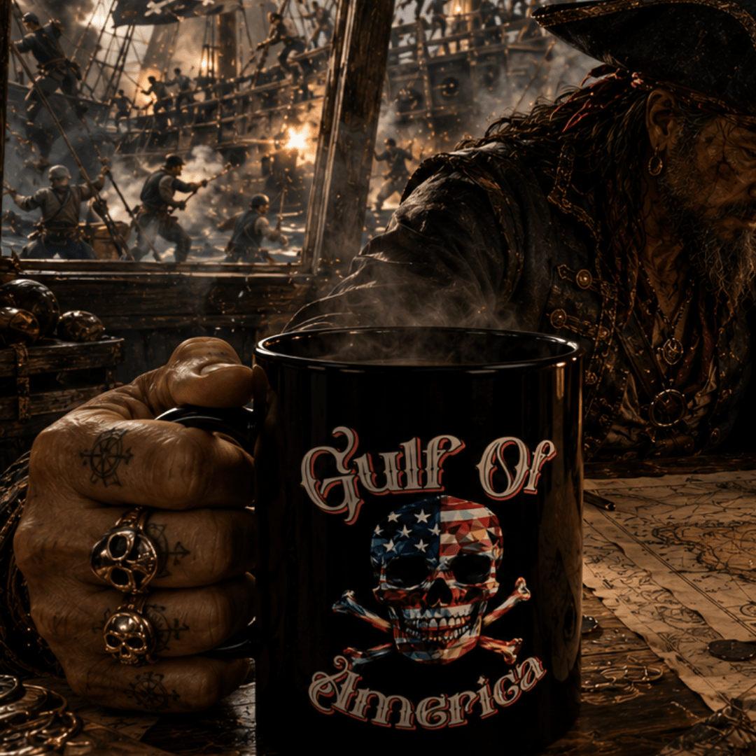 Gulf of America Skull Mug, 11oz and 15oz