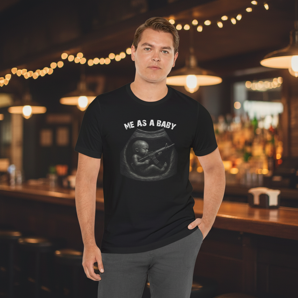 Walton & Johnson Me As A Baby T-Shirt Clear Graphic Mockup