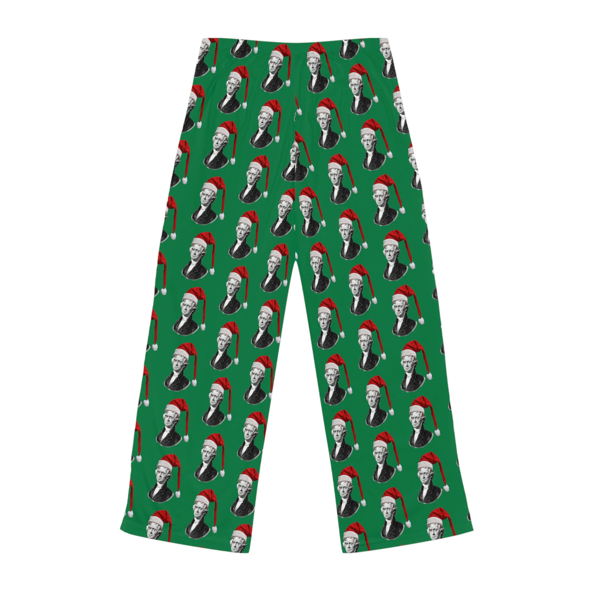 Thomas Jefferson Santa Hat Women's Pajama Pants - 4LibertyShop.com