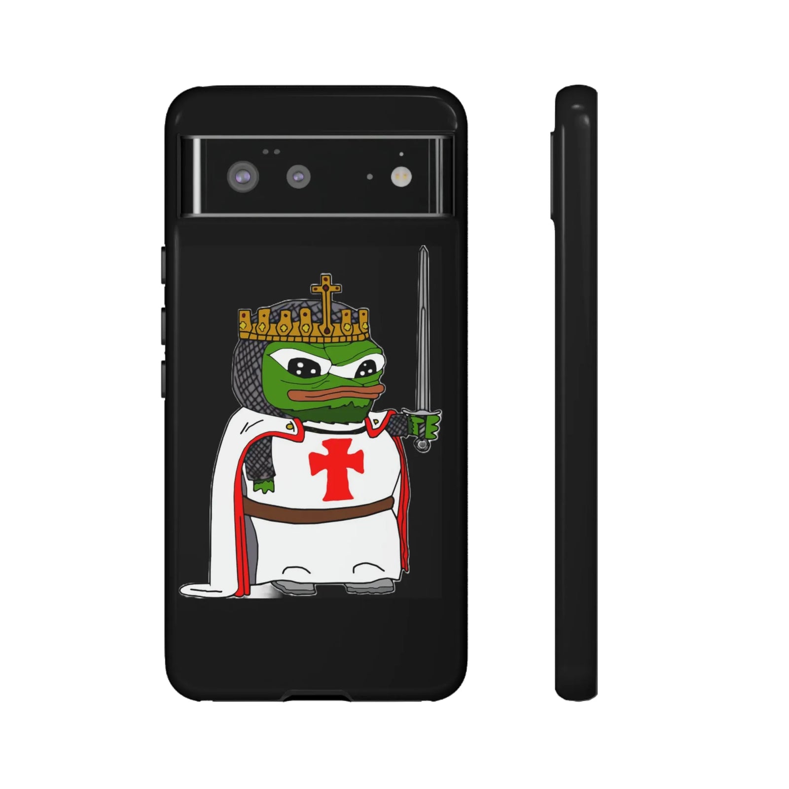 Crusader Pepe Cell Phone Case - Deus Vult Knight Phone Cover