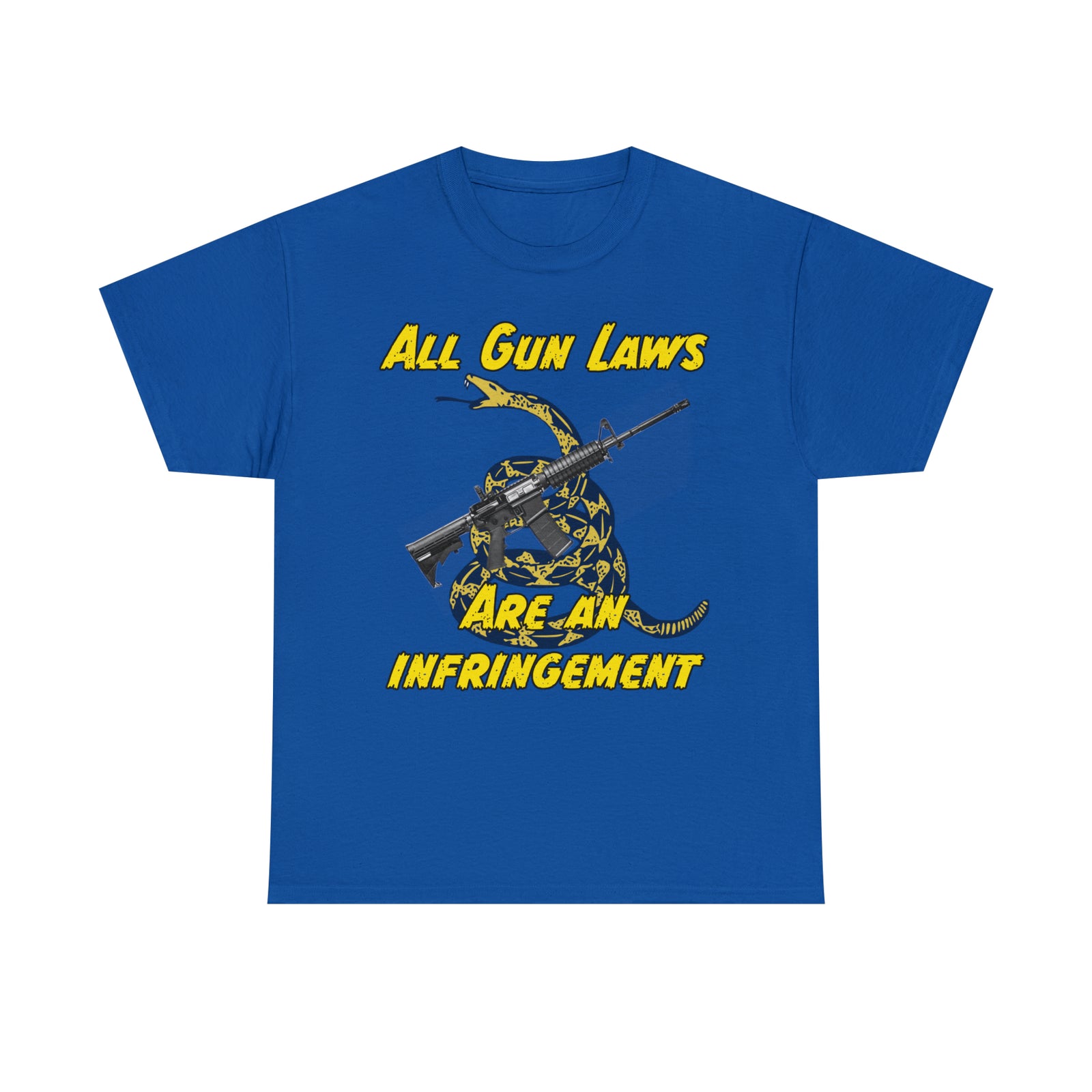 All Gun Laws Are Infringements AR15 Gadsden T-Shirt