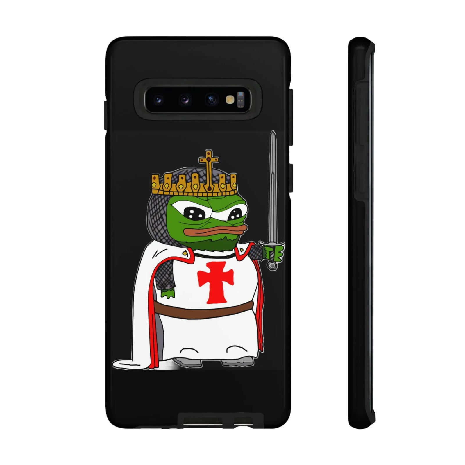 Crusader Pepe Cell Phone Case - Deus Vult Knight Phone Cover